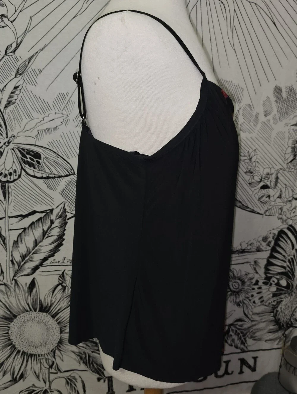 NWT Trimshaper Full Coverage Handkerchief V-Neck Tankini  Sz 16